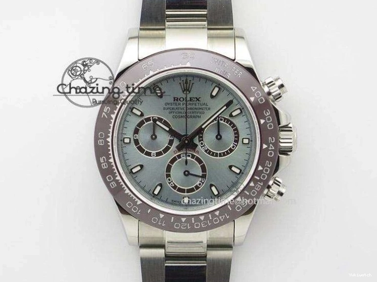 116509 OMF DIAL SS BEST ON A7750 DAYTONA BLUE MOVEMENT) SS STICK BRACELET (SLIM EDITION 1219